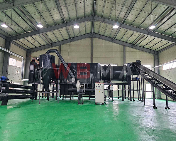 韓國客戶餐廚垃圾炭化爐現場